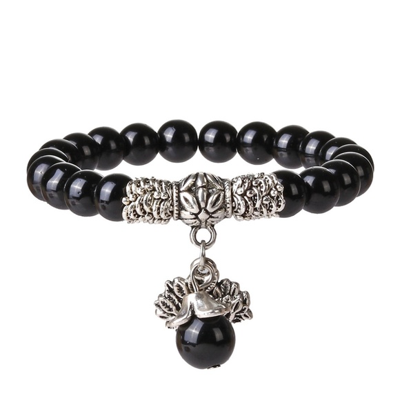 Natural Stone Beaded Bracelet - Picture 2 of 2